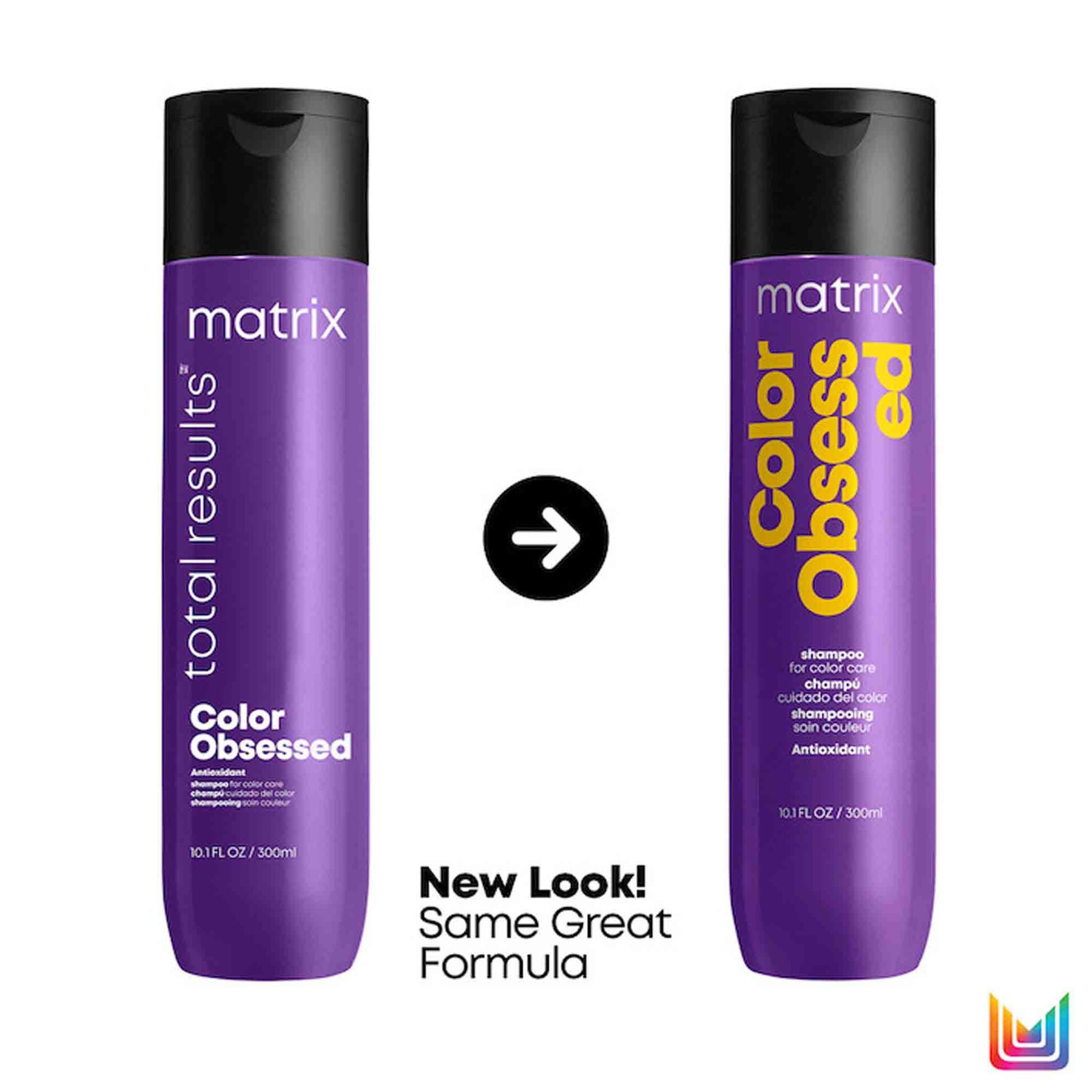 Matrix Total Results Color Obsessed Shampoo Before After 2